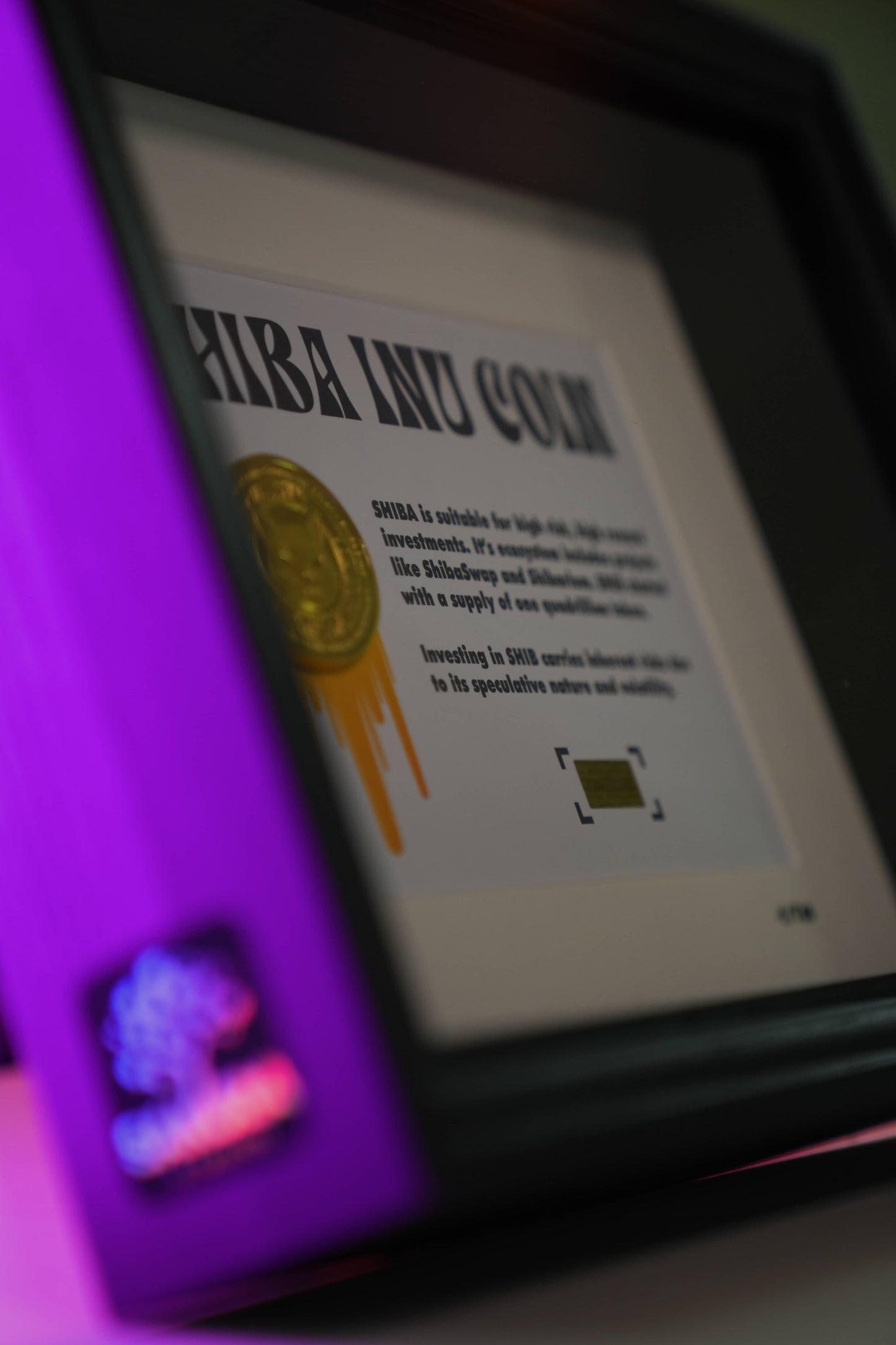 Shiba Inu Coin Frame