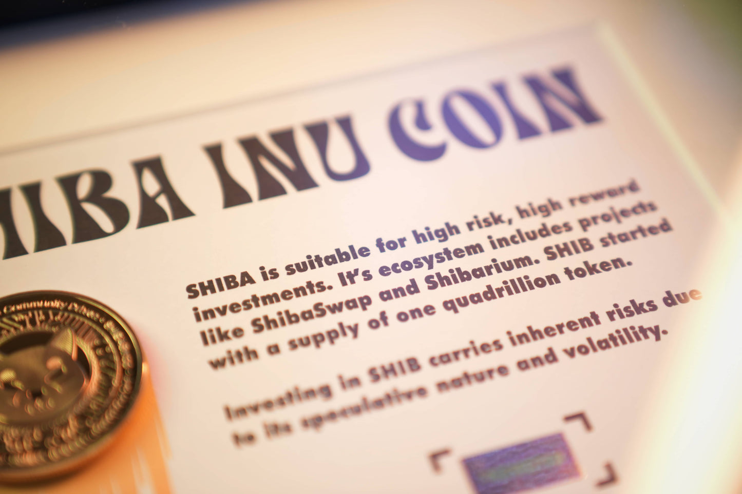 Shiba Inu Coin Frame